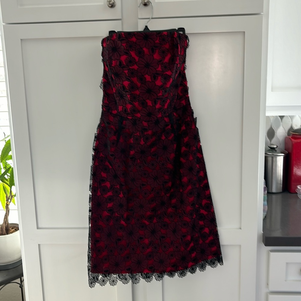 Size 10 Options by Shani strapless cocktail dress.